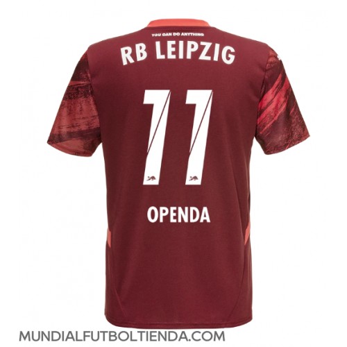 Camiseta RB Leipzig Lois Openda #11 Segunda Equipación Replica 2024-25 mangas cortas